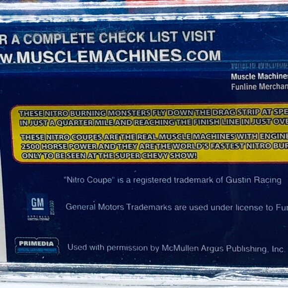 Muscle Machines nitro coupe hot n nasty 37 chevy coupe Gary 1.:64 scale READ NEW - Picture 7 of 12